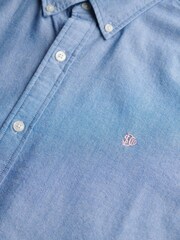 Superdry Light Blue Classic Oxford 100% Cotton Shirt - Image 5 of 5