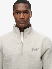 Superdry Grey KNITTED TEXTURE L/S Sweat top - Image 2 of 4