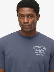 Superdry Blue Trade Tools Oversized T-Shirt - Image 3 of 6