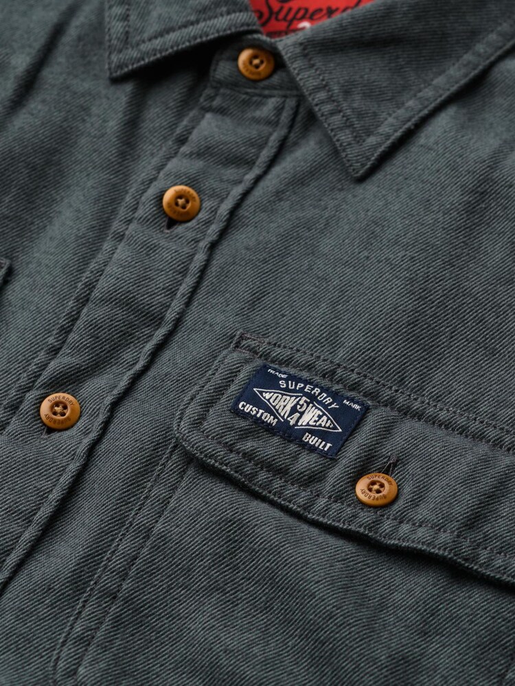 Superdry Green Trailsman Relaxed Fit Overshirt - Image 7 of 7