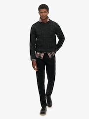 Superdry Black Jacob Cable Knit Jumper - Image 2 of 6