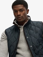 Superdry Blue Quilted Estate Gilet - Image 4 of 6