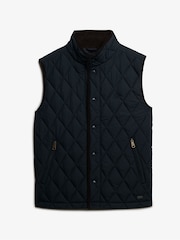 Superdry Blue Quilted Estate Gilet - Image 5 of 6