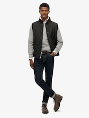 Superdry Black Quilted Estate Gilet - Image 3 of 7