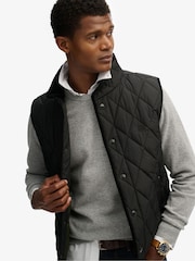 Superdry Black Quilted Estate Gilet - Image 4 of 7