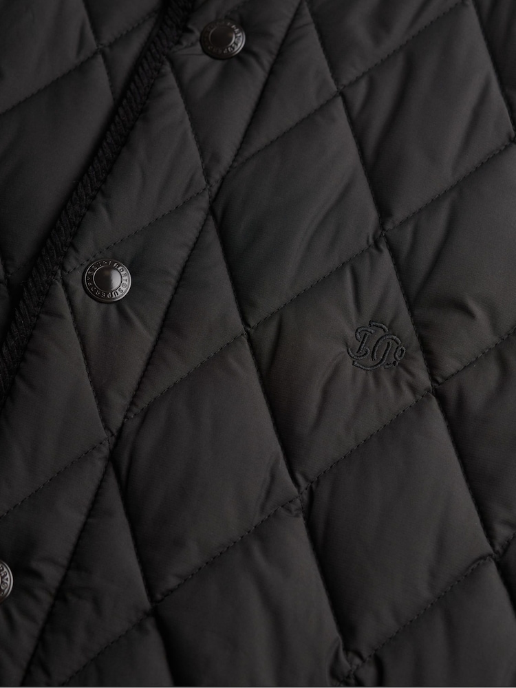 Superdry Black Quilted Estate Gilet - Image 7 of 7 Superdry Black Quilted Estate Gilet - Image 7 of 7