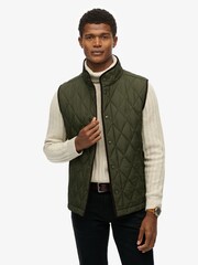 Superdry Green Quilted Estate Gilet - Image 2 of 7