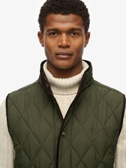 Superdry Green Quilted Estate Gilet - Image 5 of 7
