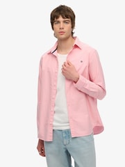Superdry Pink Classic Oxford 100% Cotton Shirt - Image 1 of 5