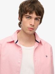 Superdry Pink Classic Oxford 100% Cotton Shirt - Image 3 of 5