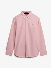 Superdry Pink Classic Oxford 100% Cotton Shirt - Image 4 of 5
