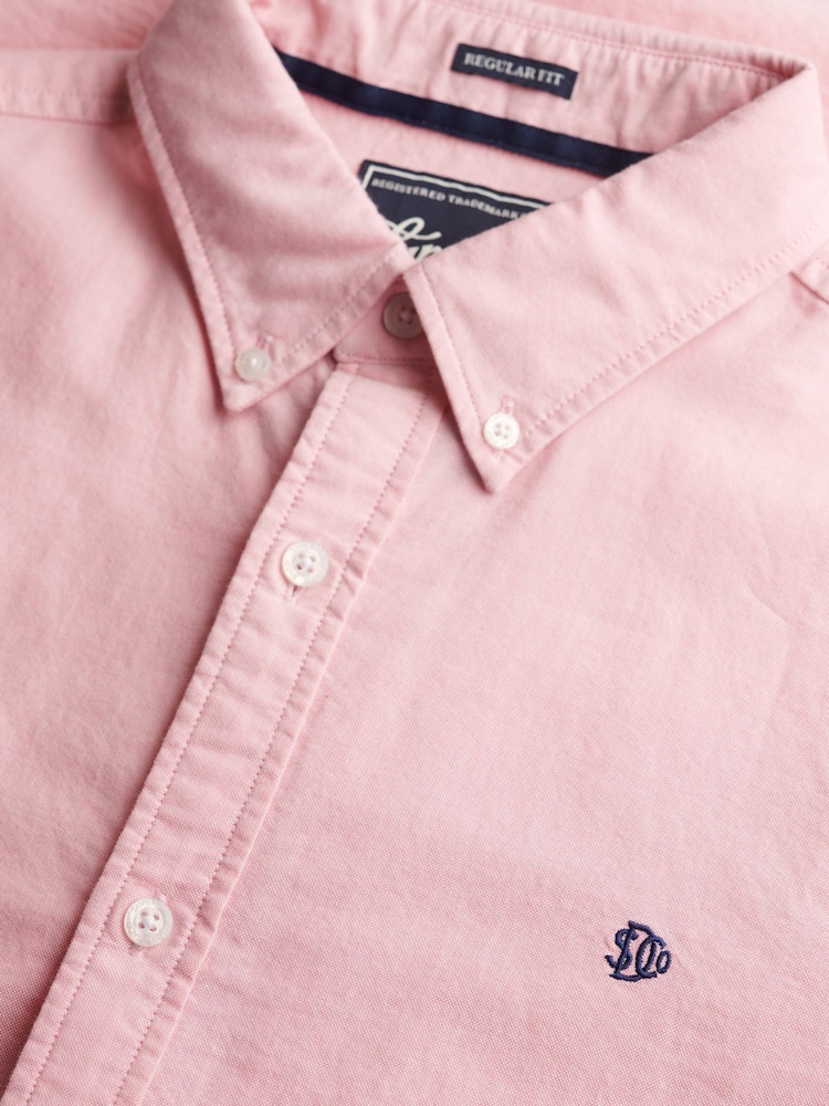 Rosa - Superdry Classic Oxford 100% Cotton Shirt - Imagen 6 de 6