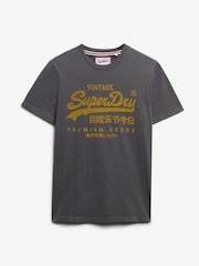 Gris - Superdry VI Classic T-Shirt - Imagen 5 de 6