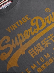 Gris - Superdry VI Classic T-Shirt - Imagen 6 de 6