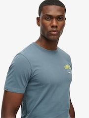 Superdry Blue Mountain Relaxed T-Shirt - Image 3 of 6