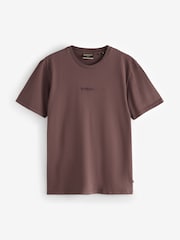 Marrón - Superdry Micro Logo T-Shirt - Imagen 1 de 1