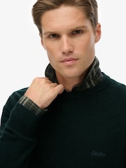 Superdry Green Wool Blend Jumper - Image 4 of 6