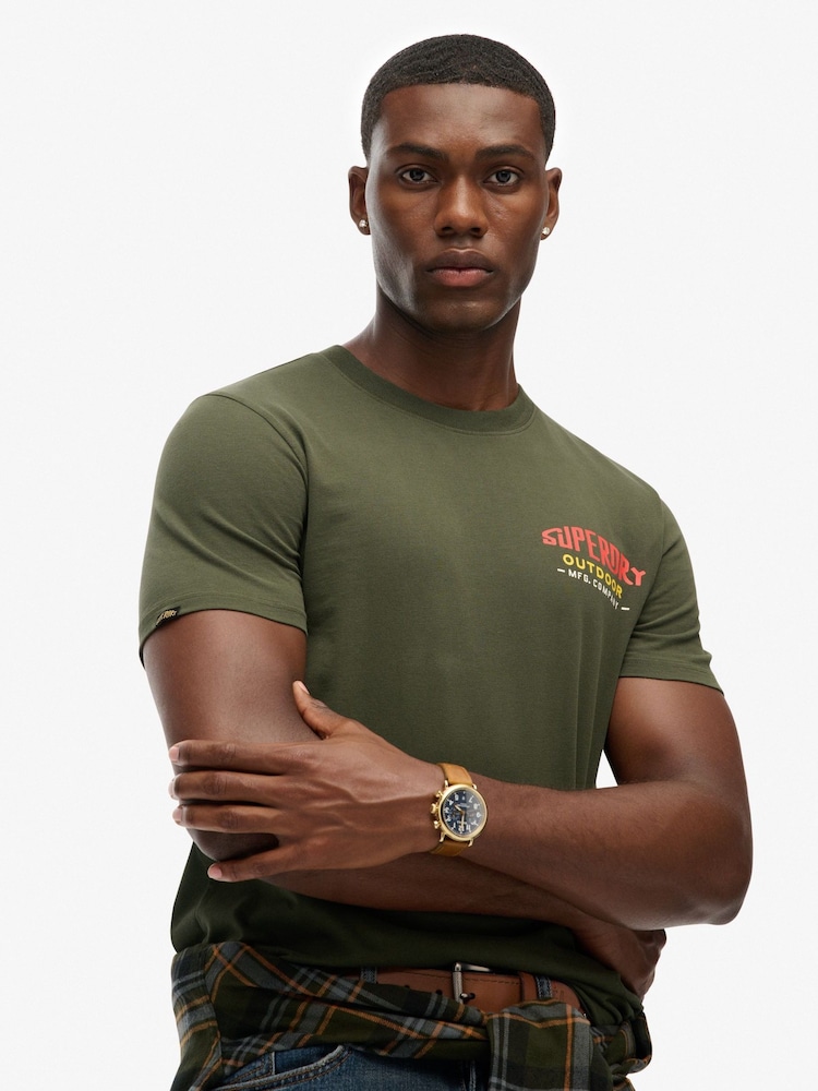 Superdry Green Mountain Relaxed T-Shirt - Image 1 of 6