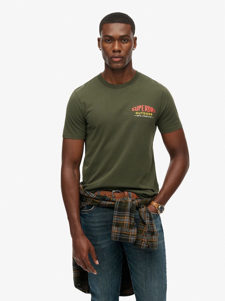 Superdry Green Mountain Relaxed T-Shirt - Image 2 of 6