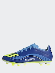 adidas Blue/Yellow Adult F50 Messi Club Firm Ground Boots - Image 10 of 11