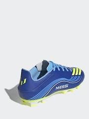 adidas Blue/Yellow Adult F50 Messi Club Firm Ground Boots - Image 6 of 11