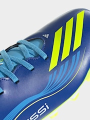 adidas Blue/Yellow Adult F50 Messi Club Firm Ground Boots - Image 8 of 11