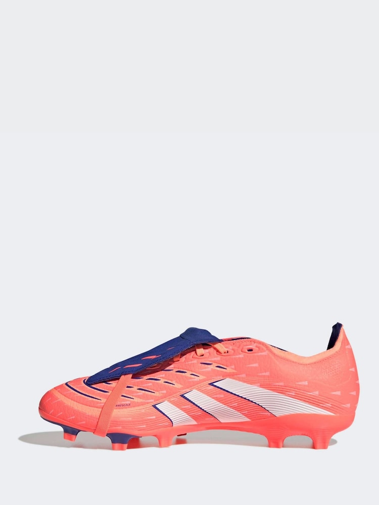 adidas Coral/White Adult Predator League Fold-Over Tongue Firm/Multi Ground Boots - Image 2 of 10