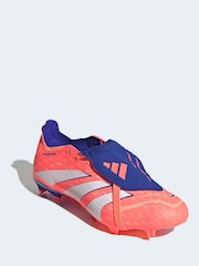 adidas Coral/White Adult Predator League Fold-Over Tongue Firm/Multi Ground Boots - Image 4 of 10