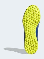 adidas Blue/Yellow Kids F50 Messi Club Turf Boots - Image 9 of 11