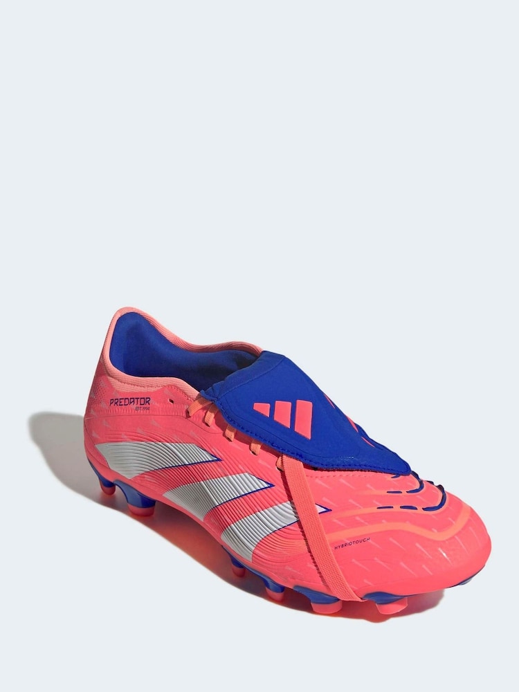adidas Coral/White Adult Predator Pro Fold-Over Tongue Multi Ground Boots - Image 1 of 9