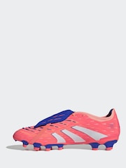 adidas Coral/White Adult Predator Pro Fold-Over Tongue Multi Ground Boots - Image 4 of 9