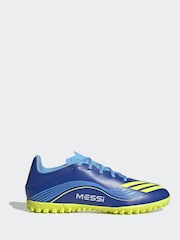 adidas Blue/Yellow Adult F50 Messi Club Turf Boots - Image 1 of 11