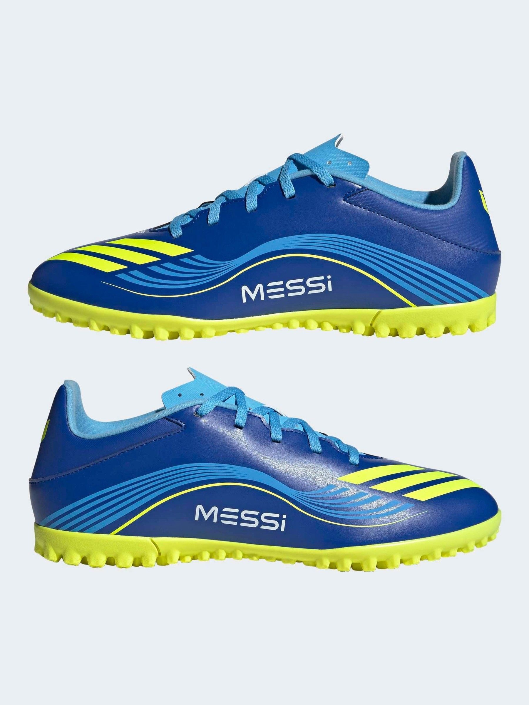 Buy adidas Blue/Yellow Adult F50 Messi Club Turf Boots from Next USA