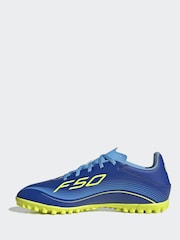 adidas Blue/Yellow Adult F50 Messi Club Turf Boots - Image 4 of 11