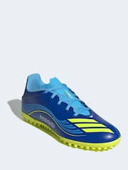 adidas Blue/Yellow Adult F50 Messi Club Turf Boots - Image 5 of 11