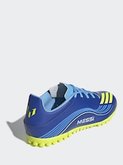 adidas Blue/Yellow Adult F50 Messi Club Turf Boots - Image 6 of 11