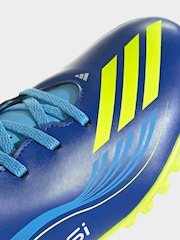 adidas Blue/Yellow Adult F50 Messi Club Turf Boots - Image 8 of 11