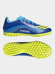 adidas Blue/Yellow Adult F50 Messi Club Turf Boots - Image 9 of 11