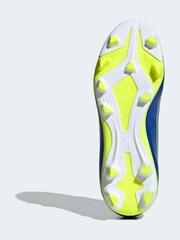 adidas Blue/Yellow Kids F50 Messi Club Firm/Multi Ground Boots - Image 8 of 10