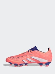 adidas Coral/White Adult Predator League Multi Ground Boots - Image 3 of 10