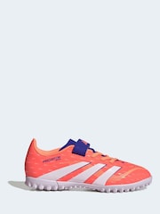 adidas Coral/White Kids Predator Club Turf Boots - Image 1 of 10