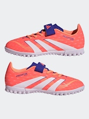 adidas Coral/White Kids Predator Club Turf Boots - Image 6 of 10
