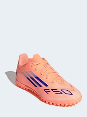 adidas Orange Kids F50 Club Turf Boots - Image 4 of 10