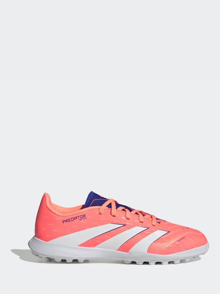 adidas Coral/White Kids Predator League Turf Boots - Image 1 of 10 adidas Coral/White Kids Predator League Turf Boots - Image 1 of 10