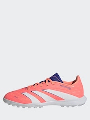 adidas Coral/White Kids Predator League Turf Boots - Image 2 of 10