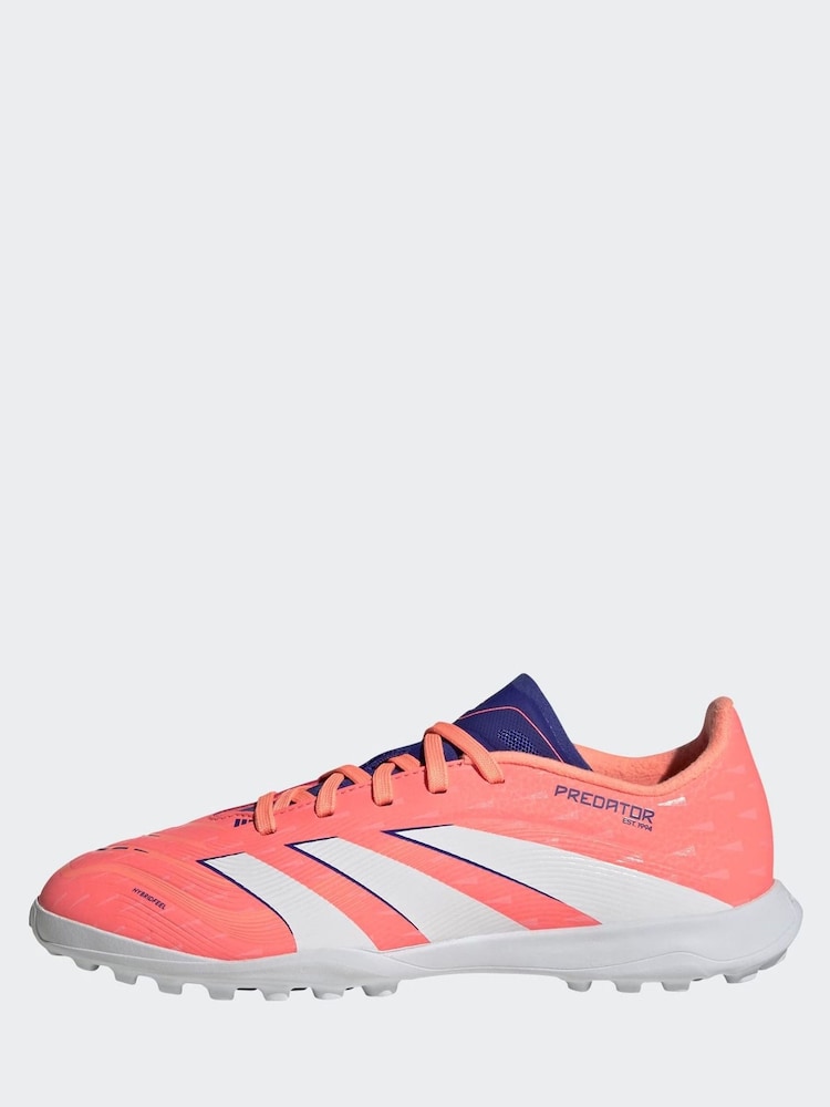 adidas Coral/White Kids Predator League Turf Boots - Image 2 of 10 adidas Coral/White Kids Predator League Turf Boots - Image 2 of 10