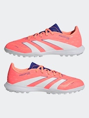 adidas Coral/White Kids Predator League Turf Boots - Image 6 of 10
