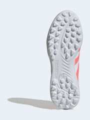 adidas Coral/White Kids Predator League Turf Boots - Image 8 of 10