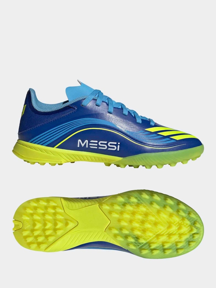 Buy adidas Blue/Yellow Kids F50 Messi League Turf Boots from Next USA