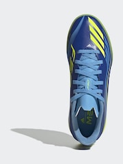 adidas Blue/Yellow Kids F50 Messi League Turf Boots - Image 5 of 9